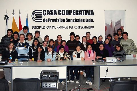 El grupo de alumnos que fue capacitado (Foto: Gentileza Fundación Sancor Seguros).