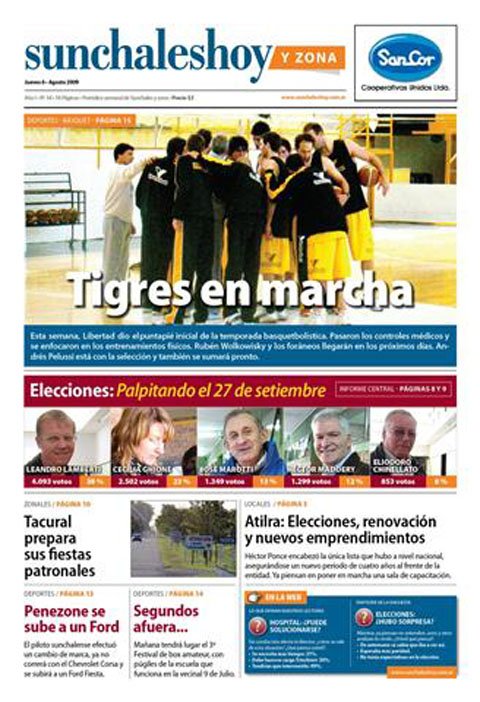 La tapa de la edición que está en la calle... La tapa de la edición que está en la calle...
