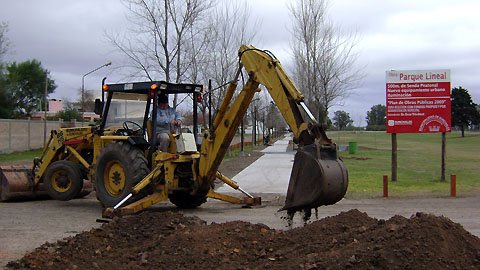 Las obras están bastante avanzadas en el sector (Foto: Prensa municipalidad).
