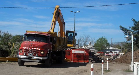 El puente, tal como estaba en la mañana de hoy.