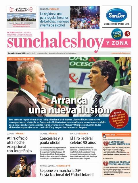 La edición Nº 43, en la calle de la ciudad y zona.