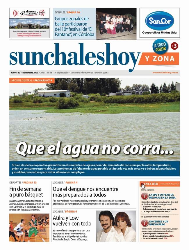 Edición número 48 de sunchaleshoy.