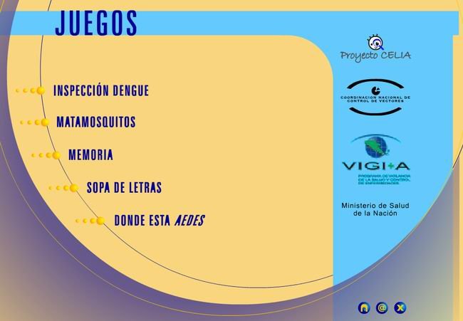 La sección "Juegos" para que los más pequeños puedan sumarse y participar. La sección "Juegos" para que los más pequeños puedan sumarse y participar.