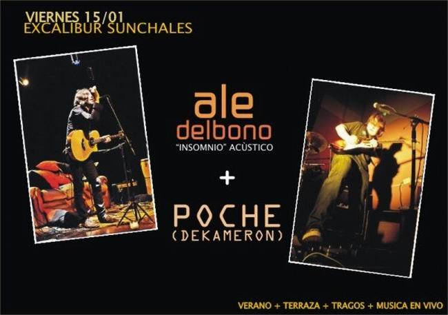 Afiche del evento acústico...