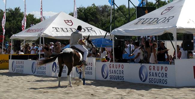 El beach polo también tuvo como protagonista al Grupo asegurador (Foto: Prensa Sancor Seguros).