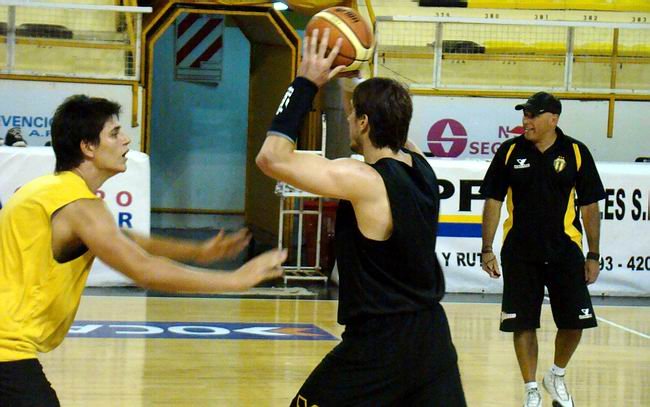 Rodríguez, en la primera práctica a su cargo.