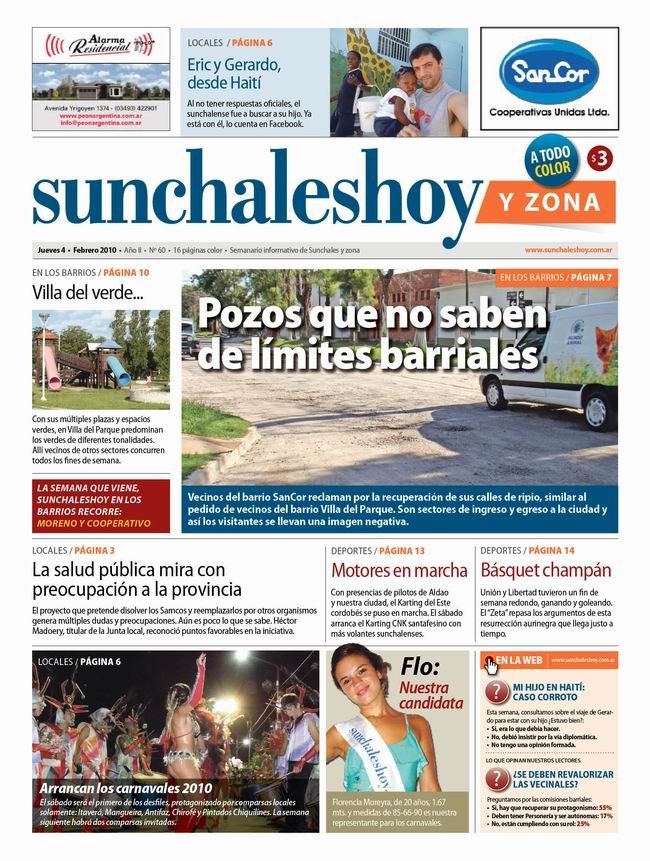 La tapa de la edición Nº 60 de esta semana.