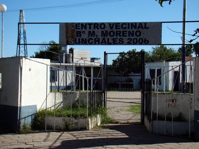 La sede vecinal del barrio Moreno.