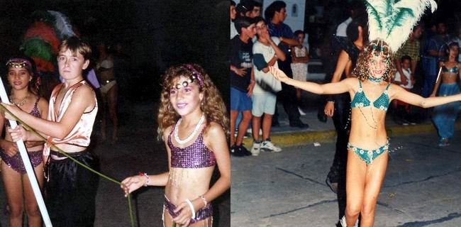 Padres y vecinos dedicaban meses en la confección de los trajes (Foto: familia Delmastro).