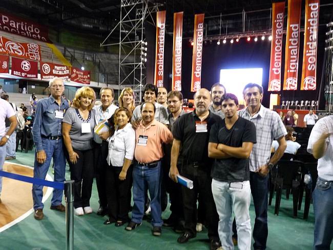 Los socialistas sunchalenses presentes en el Congreso (Foto: Prensa Socialista).