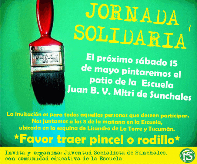 El afiche donde se convoca a la actividad.