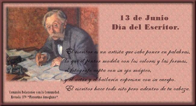 Saludo por el Día del Escritor.