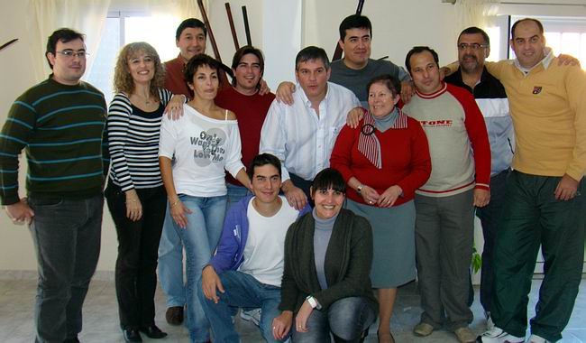 Periodistas de la ciudad, celebrando su día.