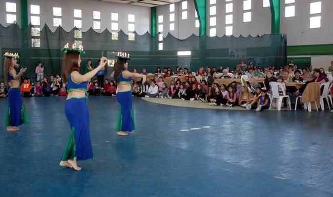 Uno de los números que se realizaron durante la tarde (Foto: Gentileza Chela Lamberti).