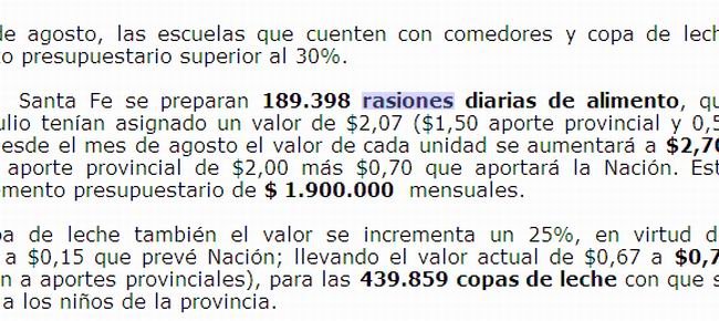 Destacado en violeta, el nuevo vocablo acuñado por la provincia.