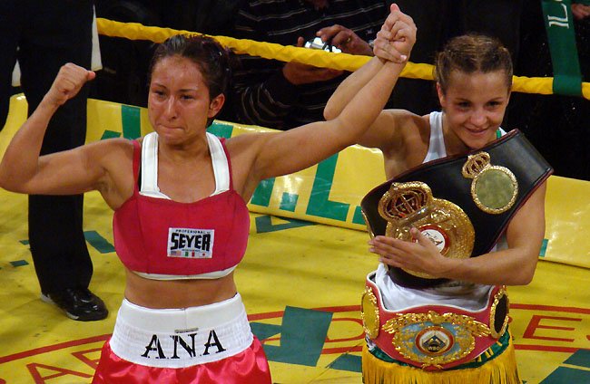 Bopp y Arrazola, tras la pelea.