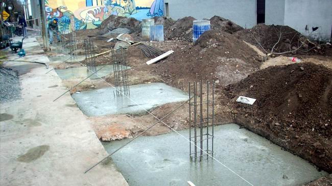 Los cimientos de la Casa de la Cultura ya están listos (Foto: Prensa municipalidad).