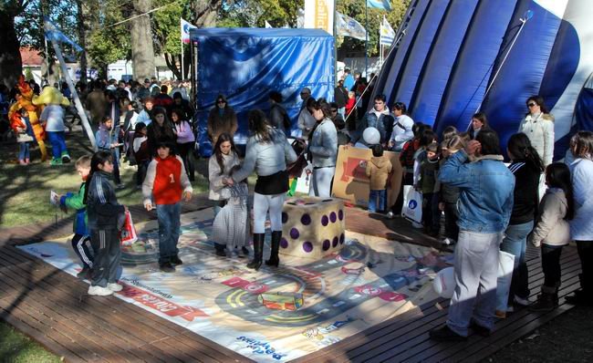 Parte del stand de Sancor Seguros en la muestra rafaelina (Foto: Prensa Sancor Seguros).