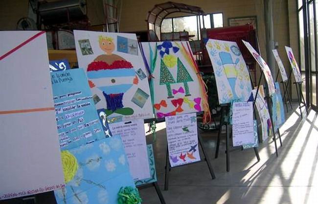 Algunos de los trabajos que están expuestos.