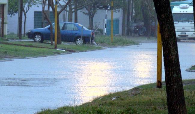 Así lucían las calles hoy por la tarde.