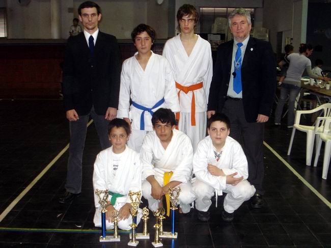 La delegación aurinegra en Almagro.