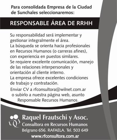 La búsqueda de personal comentada.