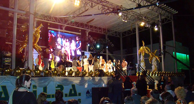 Parte de las promociones de egresados, recibiendo sus certificados.