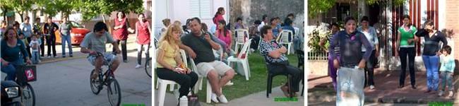 Tres momentos de la celebración que se realizó.