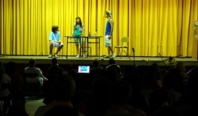 Los alumnos del Ices, en el festival del año pasado (Archivo).