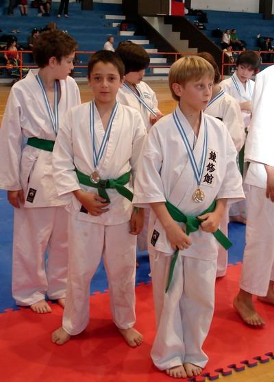 Fabricio Riboldi, joven destacado de la delegación (Foto: Gentileza subcomisión karate). Fabricio Riboldi, joven destacado de la delegación (Foto: Gentileza subcomisión karate).