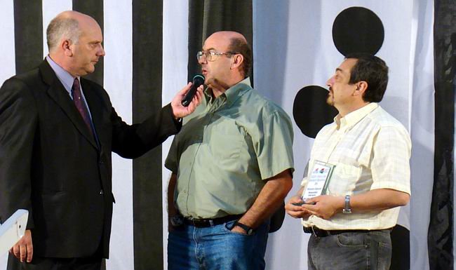 Vico y Detarsio siendo premiados en Morteros.