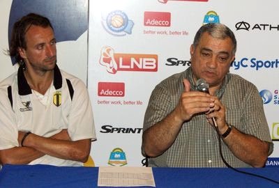 Ginóbili y Meléndez en conferencia de prensa (Foto: Formosa Deportiva).