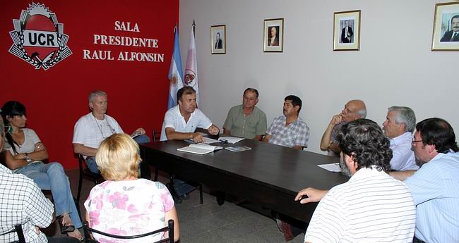 Un momento del plenario de la UCR.