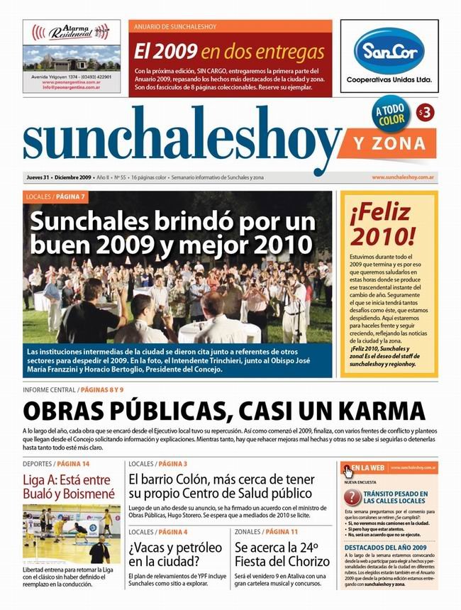 Desarrollo periodístico con anticipación. En el fin de 2009 se firmaba el acuerdo con la Provincia para construir el Centro de Salud que ahora se Licita.