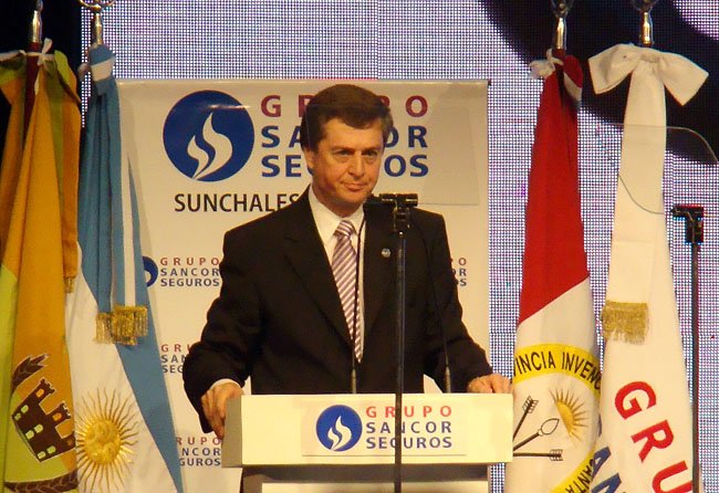 Colombetti, durante su discurso ante los presentes.