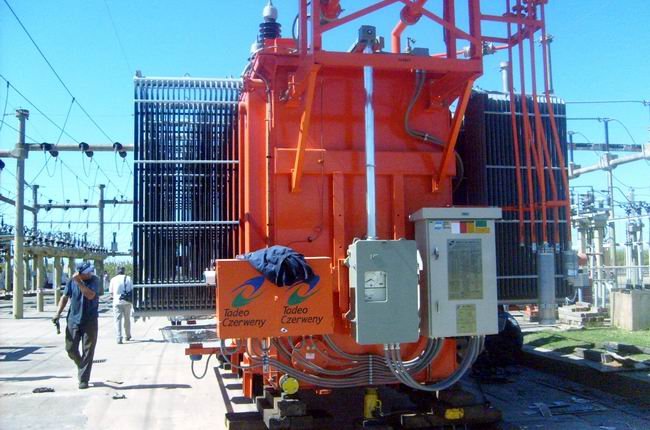 El nuevo transformador ya instalado en la Planta de la EPE.