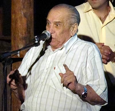 Plácido, en el homenaje que le tributó el Vecinalismo el 13 de diciembre pasado.