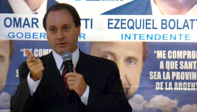 Ezequiel Bolatti, vencedor de la interna partidaria y también máximo respaldado en la general.