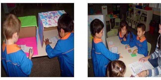 Los chicos en dos momentos de la jornada (Foto: Prensa Jardín).