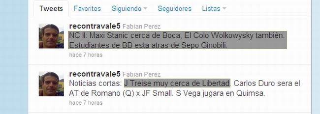 Las comunicaciones de otros jugadores de Libertad.