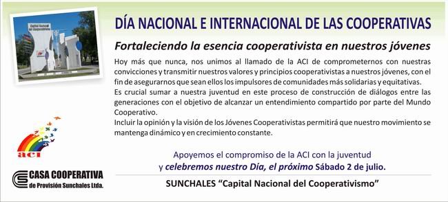 Salutación de la Casa Cooperativa en este Día especial.