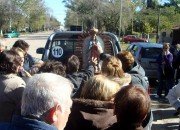 La Virgen, llegando a la ciudad (Foto: María José Beccaria).
