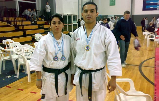 Los deportistas premiados en Buenos Aires.