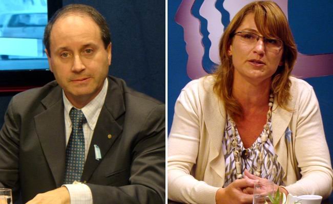 Ezequiel Bolatti y Cecilia Ghione, los animadores del debate de esta tarde.