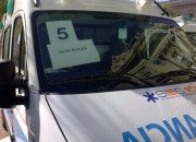 La ambulancia asignada a la ciudad (Foto: Facebook Cecilia Ghione).