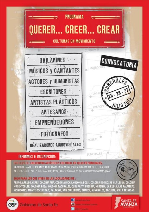 Querer Creer Crear Sunchales