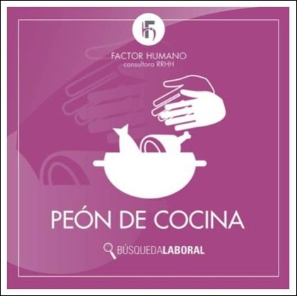 Clasificado - Peon de Cocina
