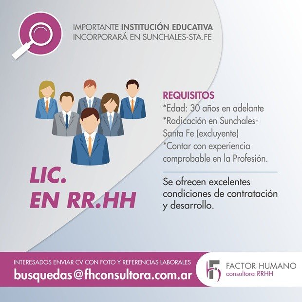 Clasificado - Licenciado RRHH