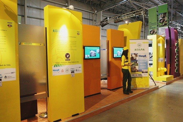 Un sector del stand que tuvo un par de años atrás en la misma muestra.
