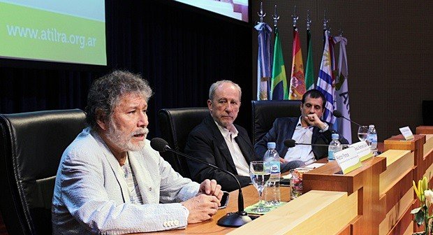 Un momento de la disertación de cierre del Encuentro.